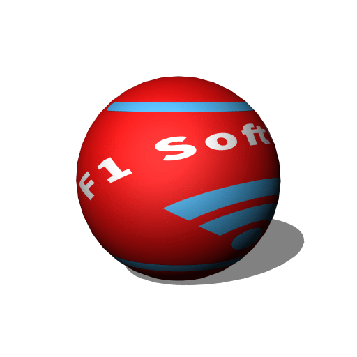 Logo F1software palla Rosso